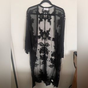 Trendy and Tipsy Sheer Long Kimono